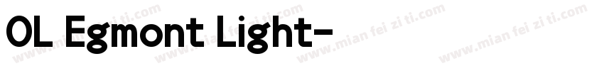 OL Egmont Light字体转换